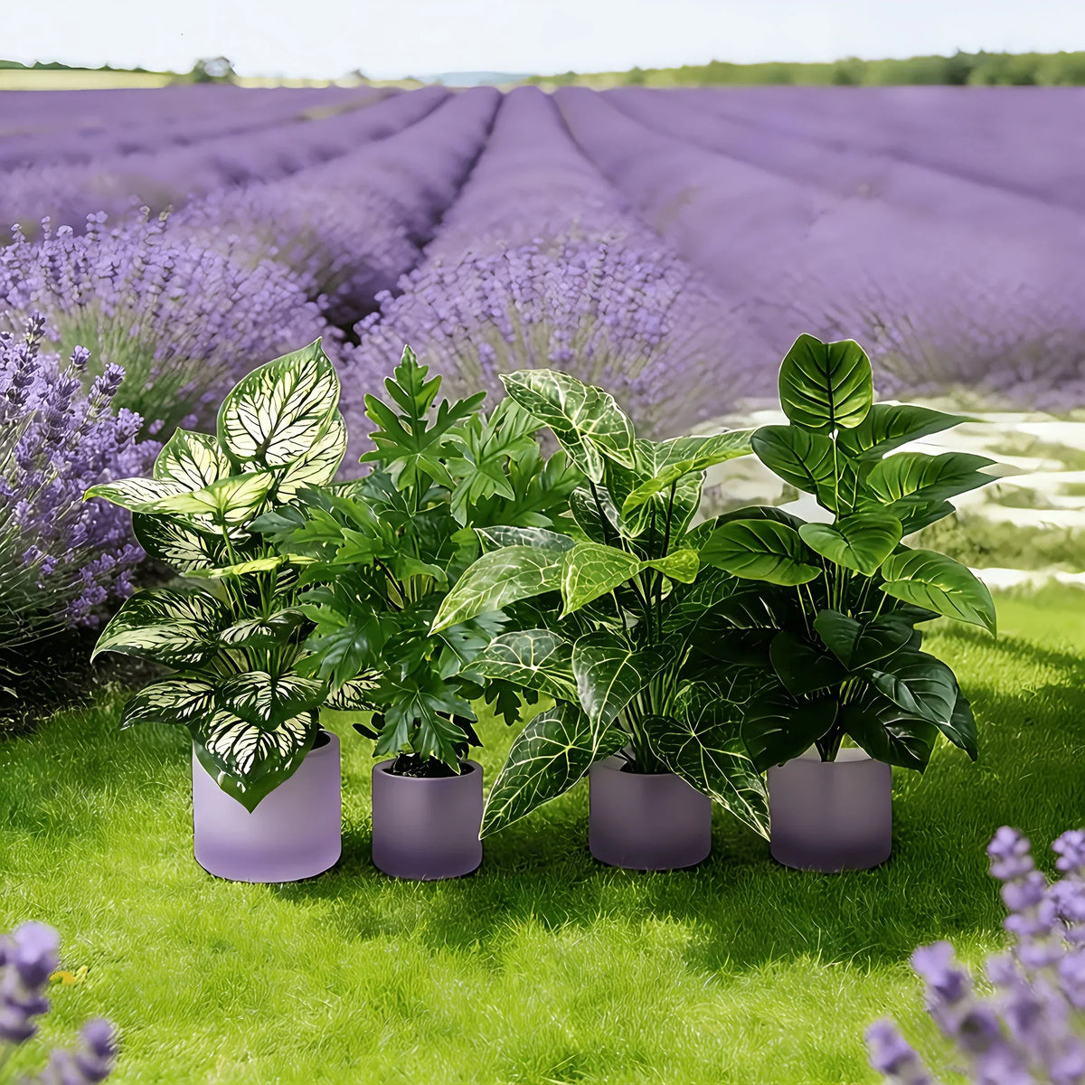 Lot de 4 Plantes Artificielles