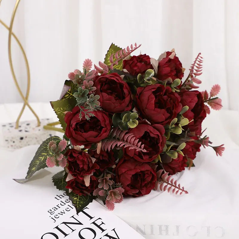 Bouquets de Roses Artificielles Sobre