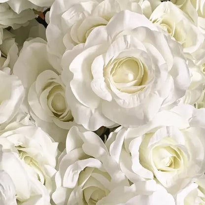 Bouquet de 7 Roses Artificielles Blanches