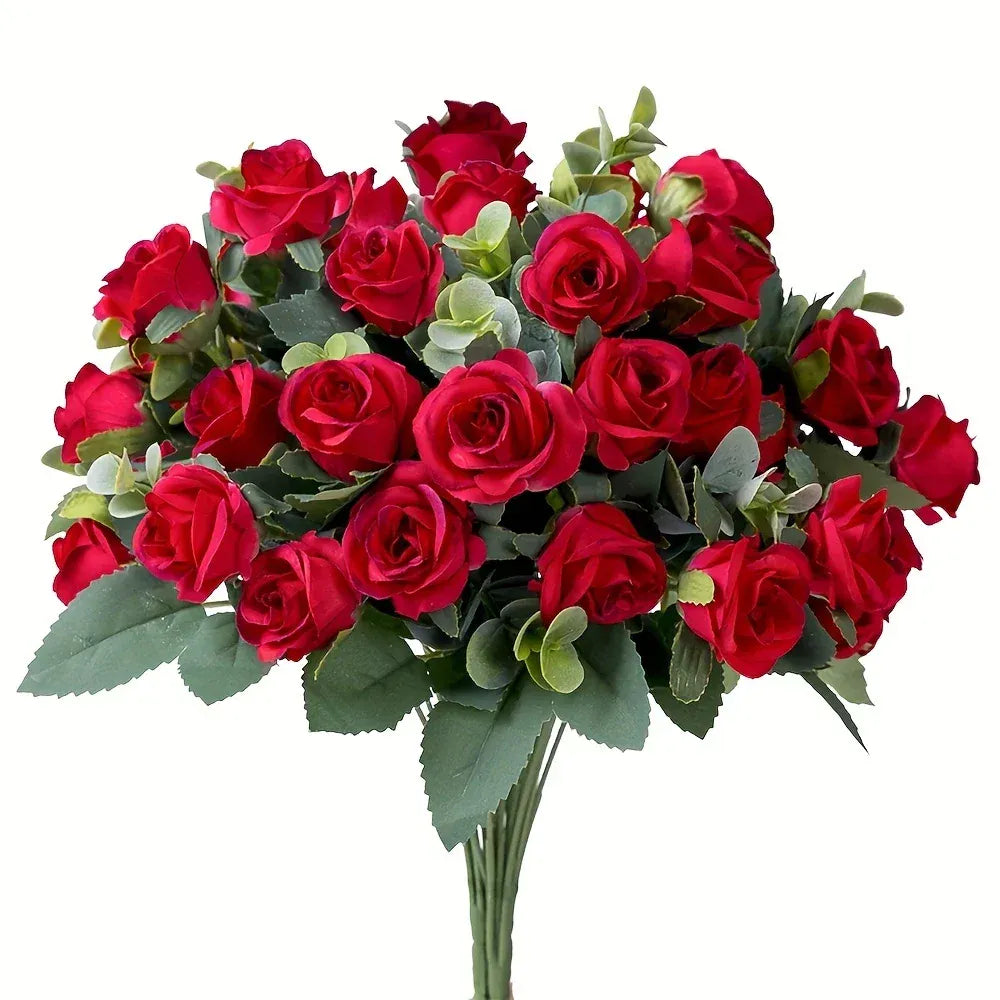 Bouquets de 10 Roses Artificielles