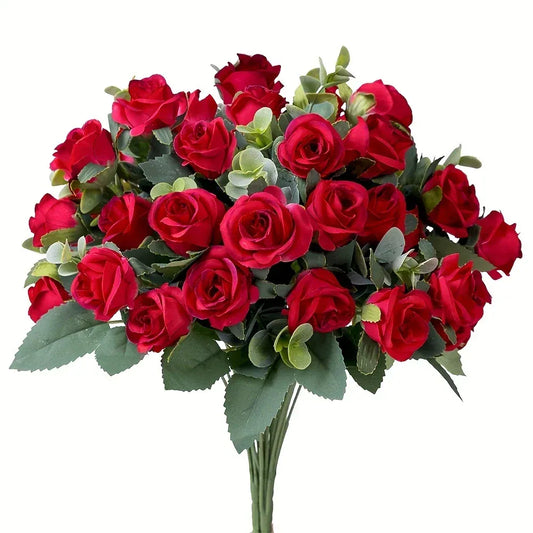 Bouquets de 10 Roses Artificielles