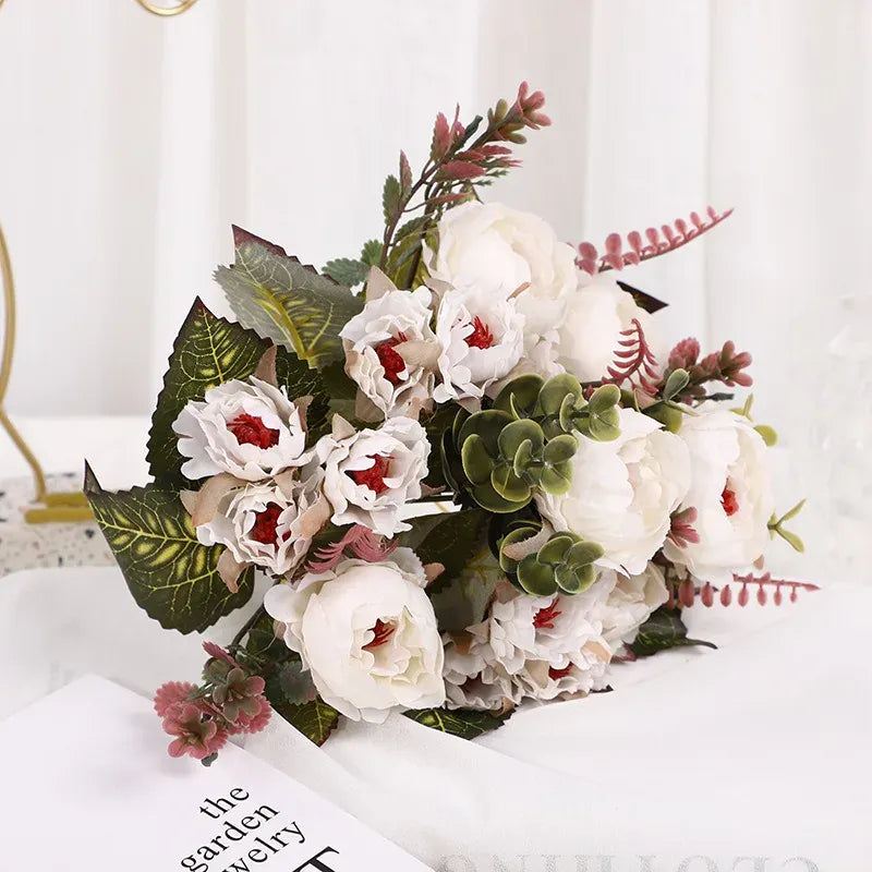 Bouquets de Roses Artificielles Sobre