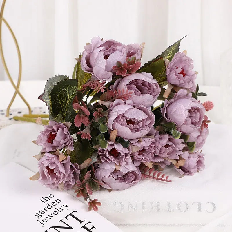 Bouquets de Roses Artificielles Sobre