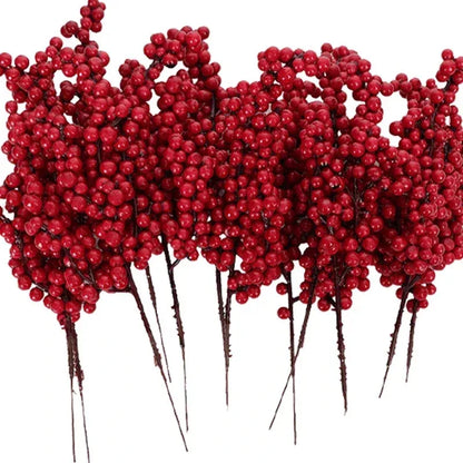Branche de baies artificielles pour décoration de noël