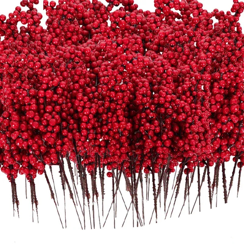 Branche de baies artificielles pour décoration de noël