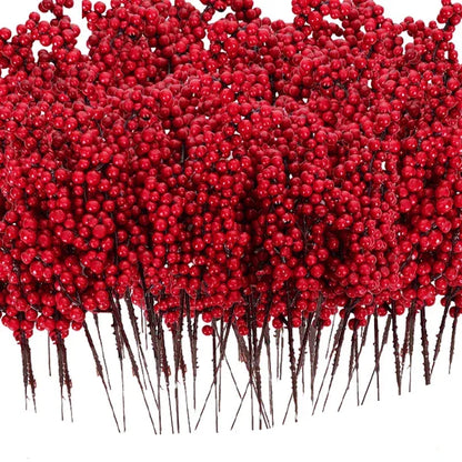 Branche de baies artificielles pour décoration de noël