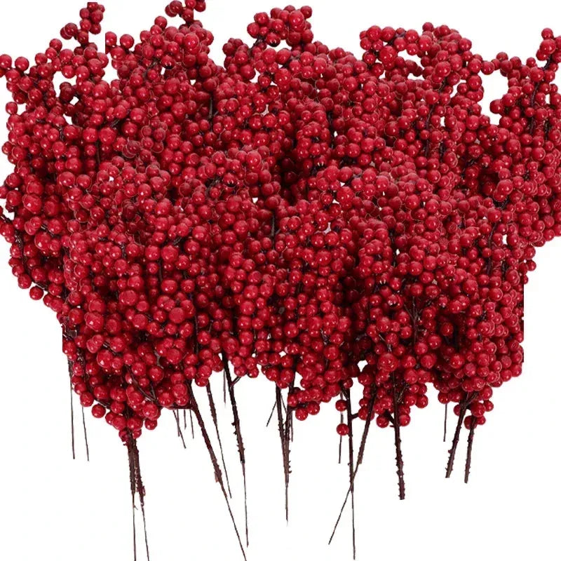 Branche de baies artificielles pour décoration de noël