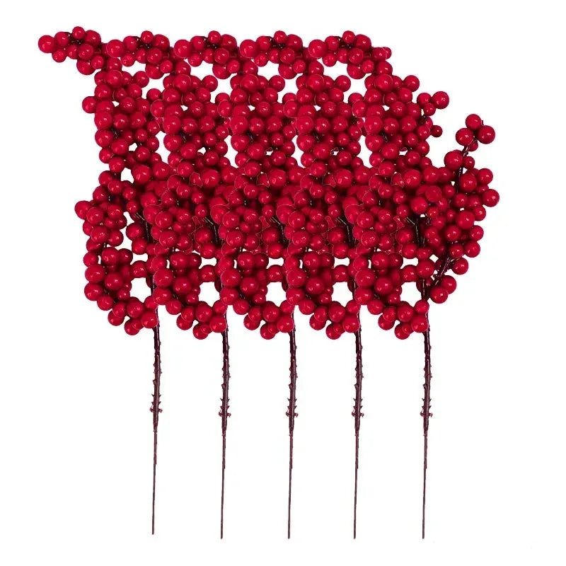 Branche de baies artificielles pour décoration de noël