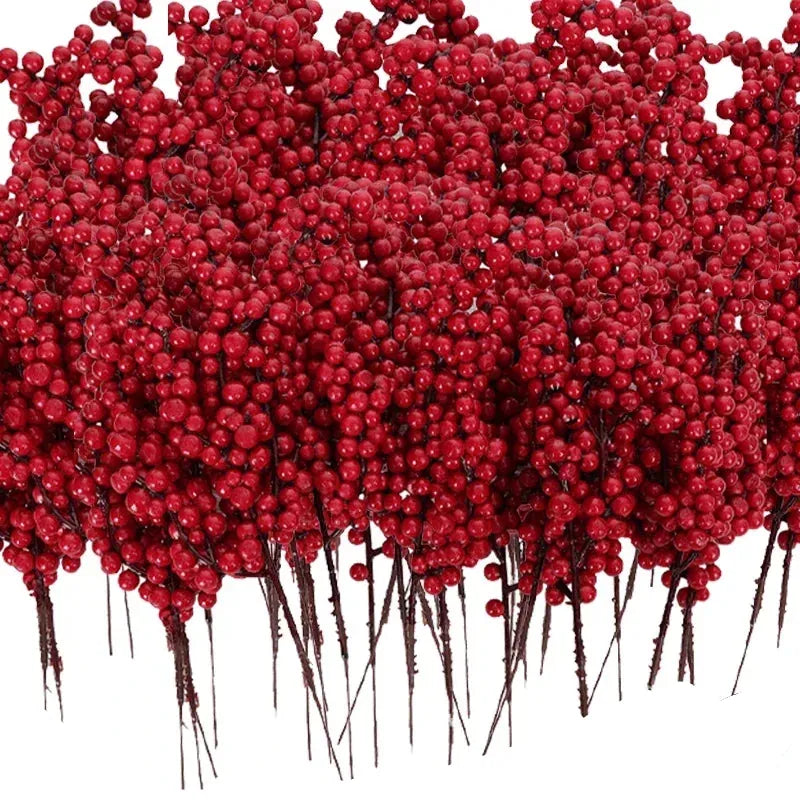 Branche de baies artificielles pour décoration de noël
