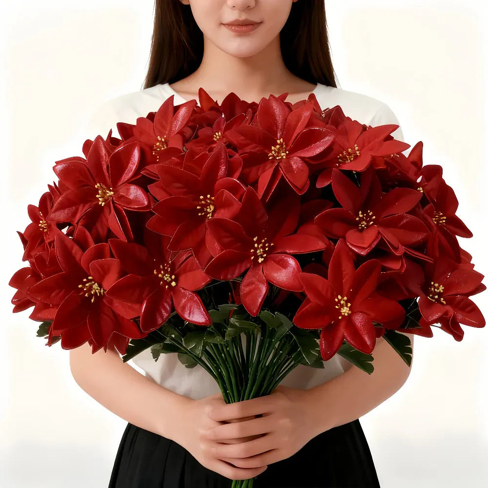 Branche de Poinsettia Artificielles