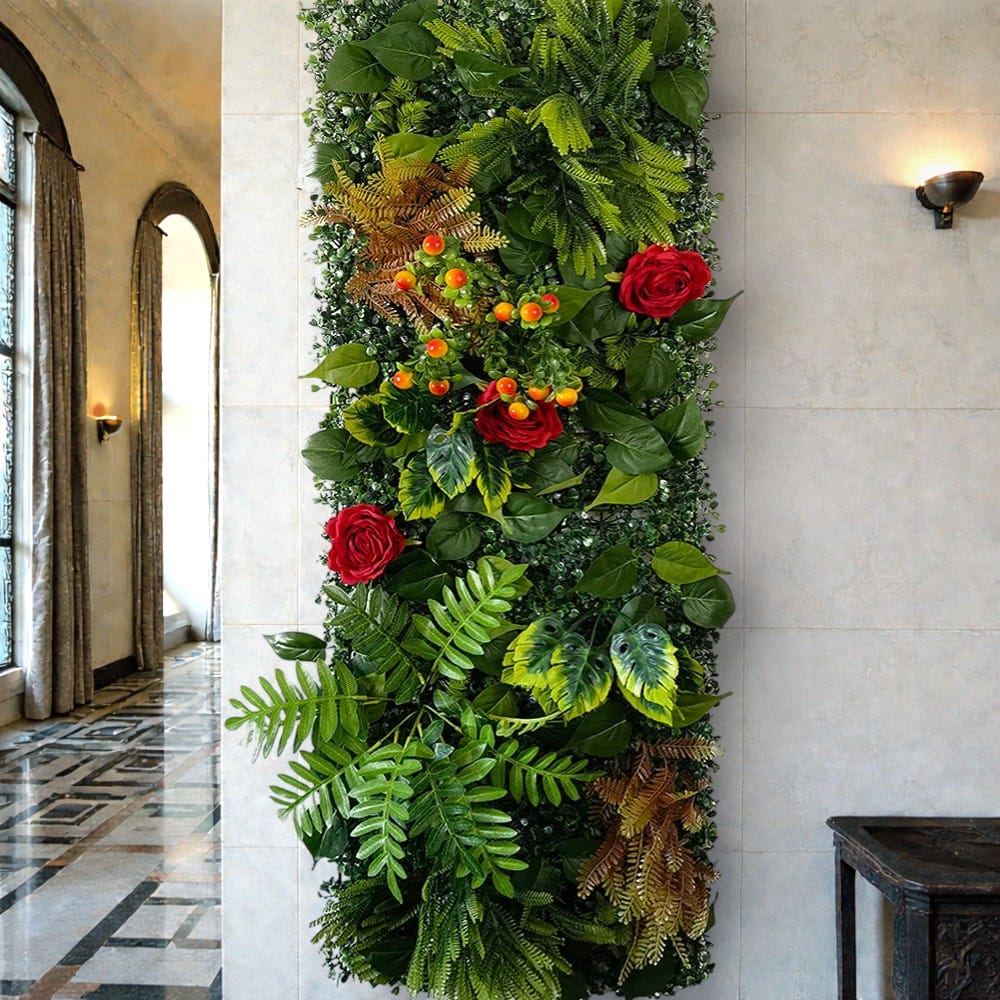Mur de Verdure Artificielle - Feuilles