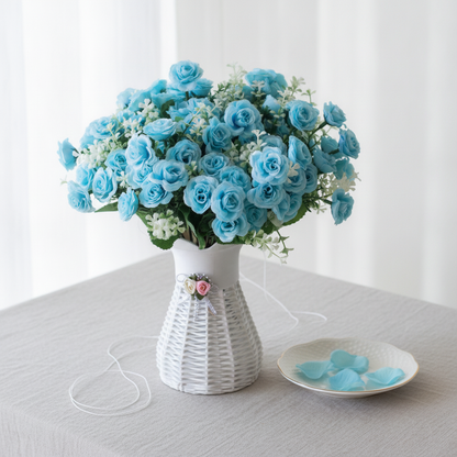 Mini roses décoratives artificielles