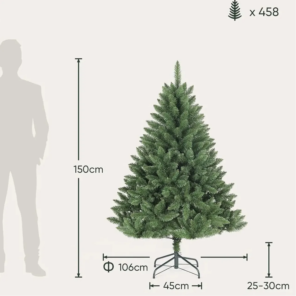 Grand Sapin de Noël Artificiel