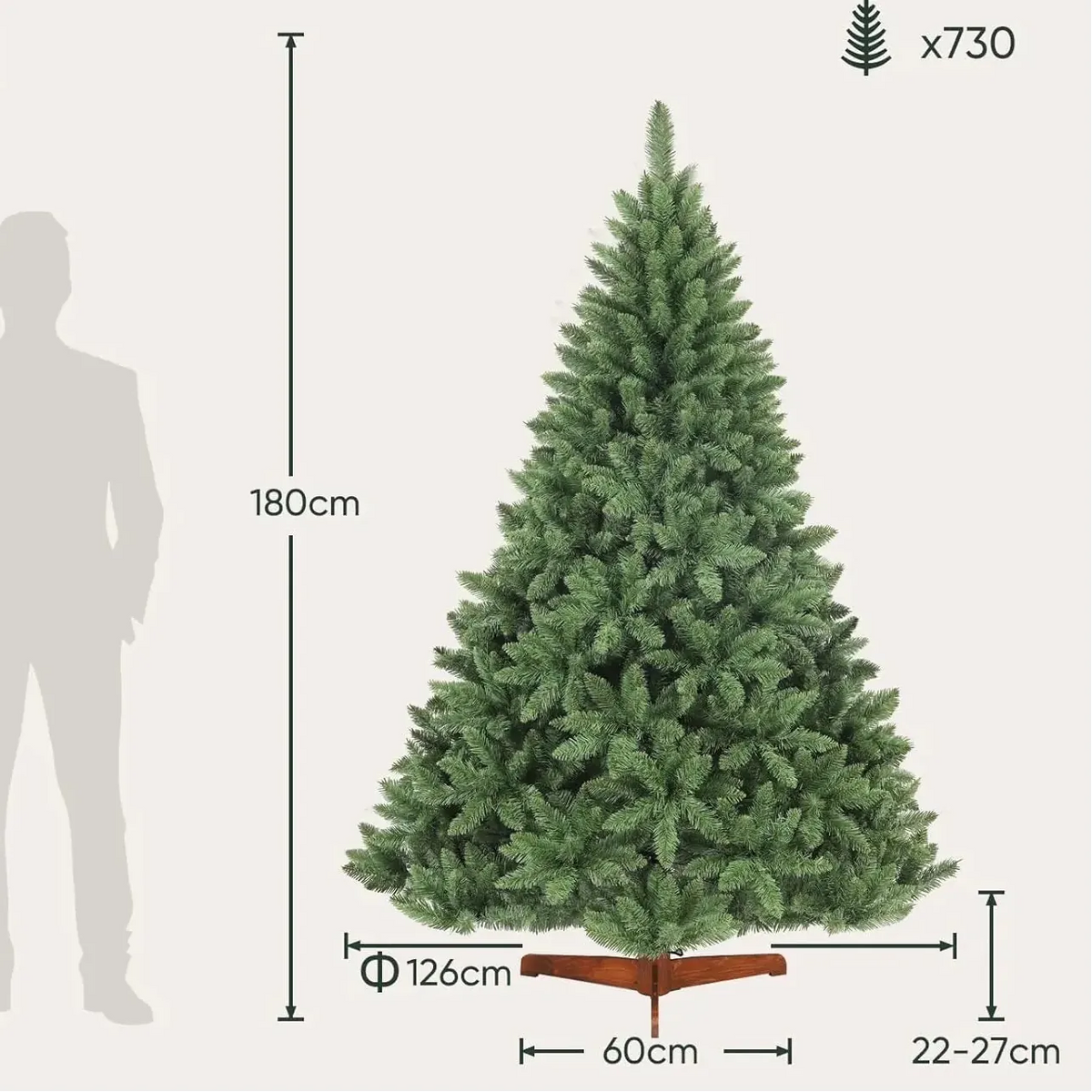 Grand Sapin de Noël Artificiel