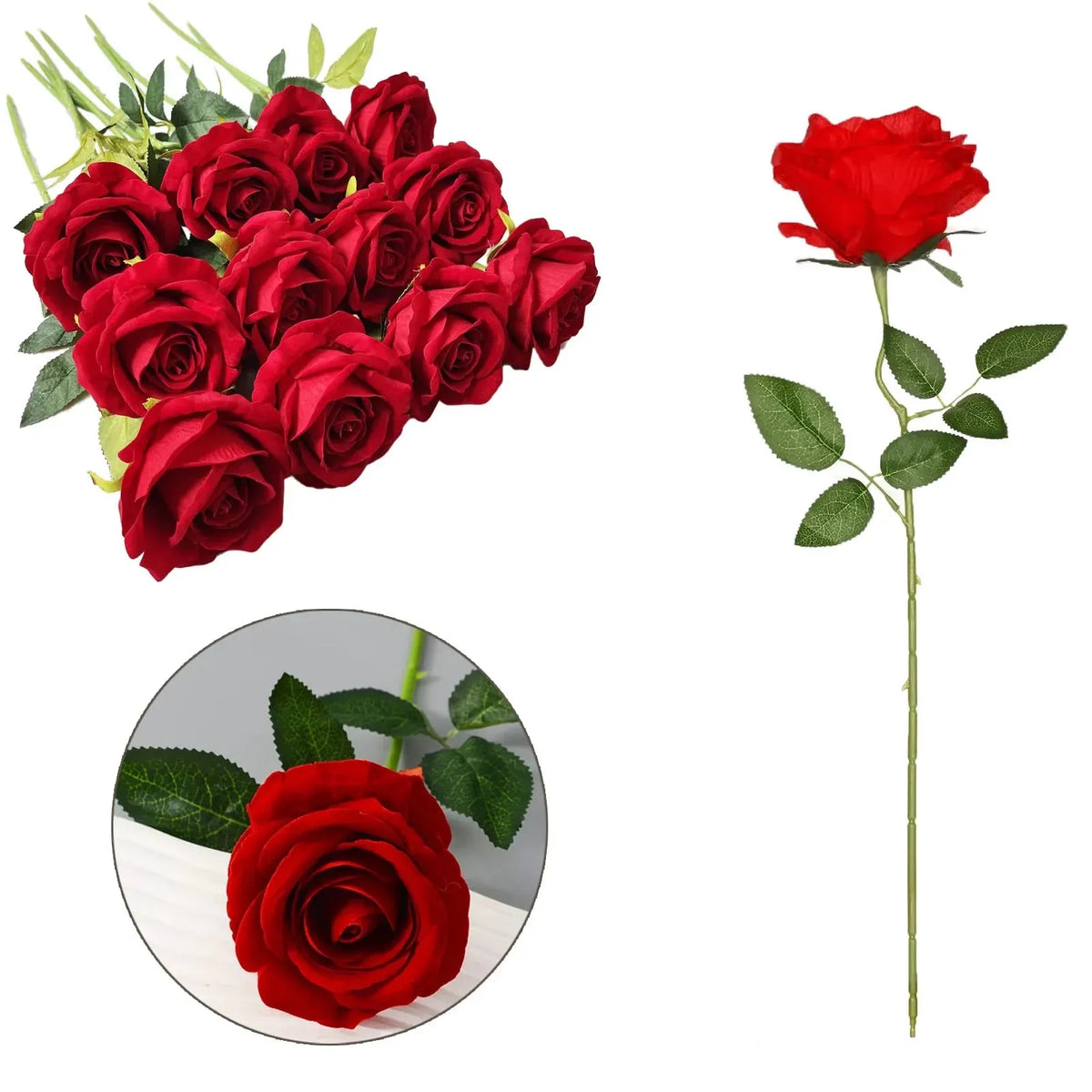 Lot de Roses Artificielles