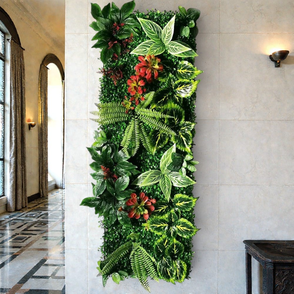 Mur de Verdure Artificielle - Feuilles