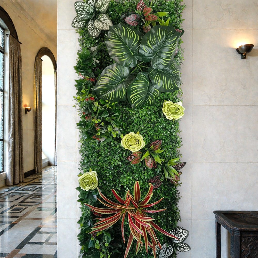 Mur de Verdure Artificielle - Feuilles