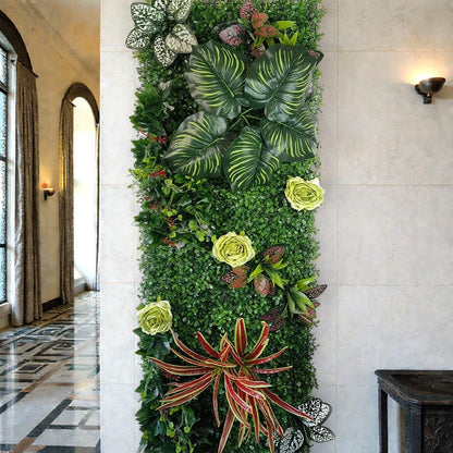 Mur de Verdure Artificielle - Feuilles
