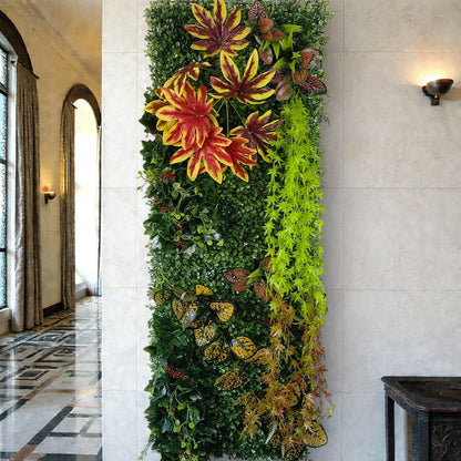 Mur de Verdure Artificielle - Feuilles