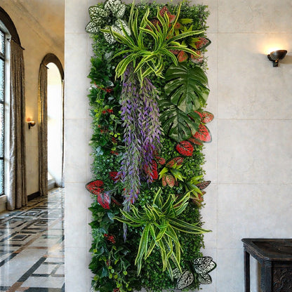 Mur de Verdure Artificielle - Papillon
