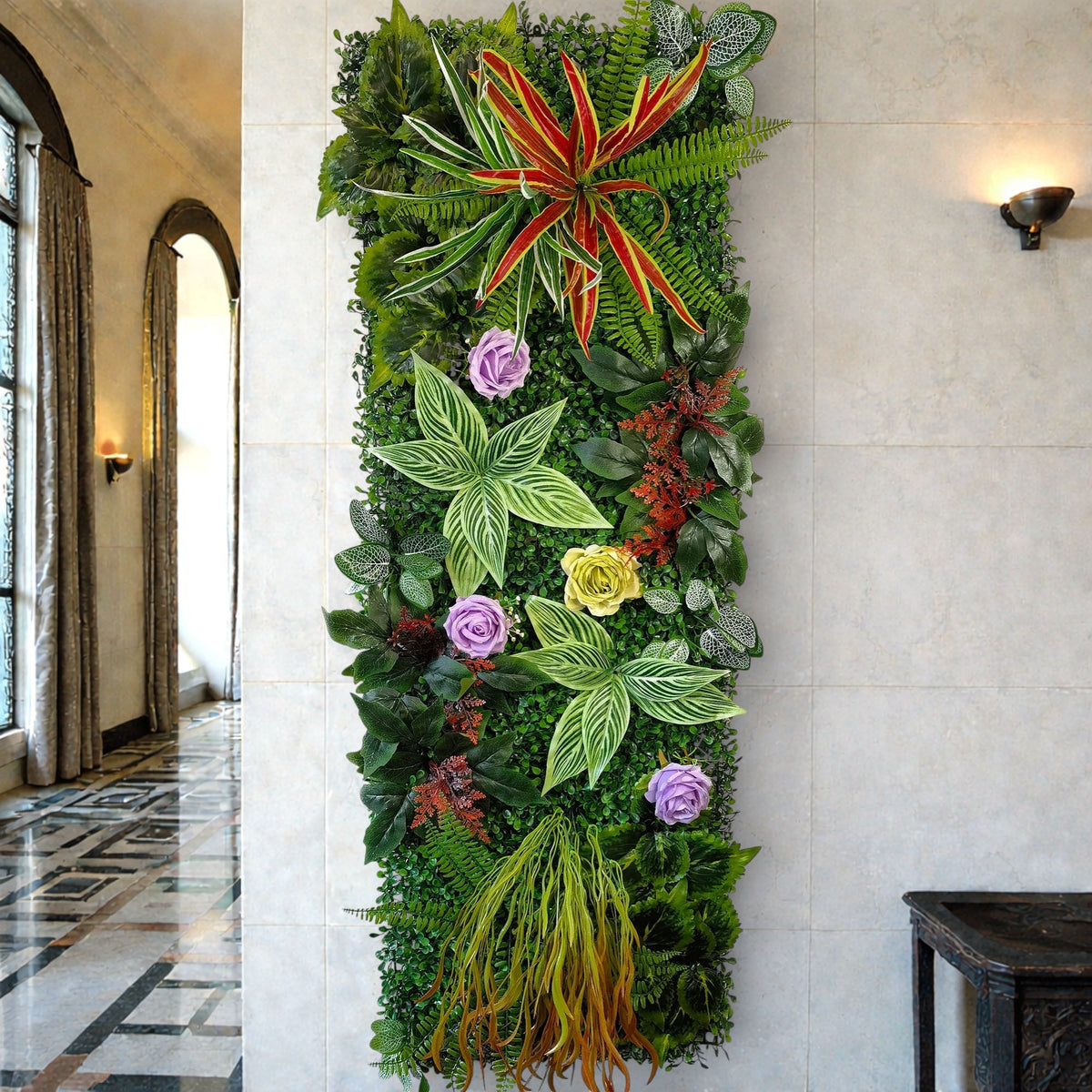 Mur de Verdure Artificielle - Feuilles