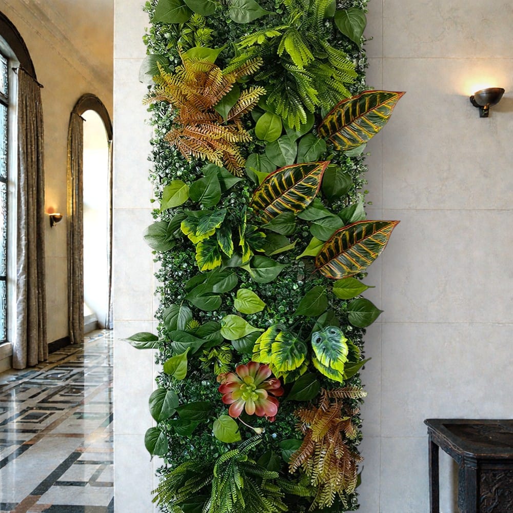Mur Végétal de Feuilles Artificielles