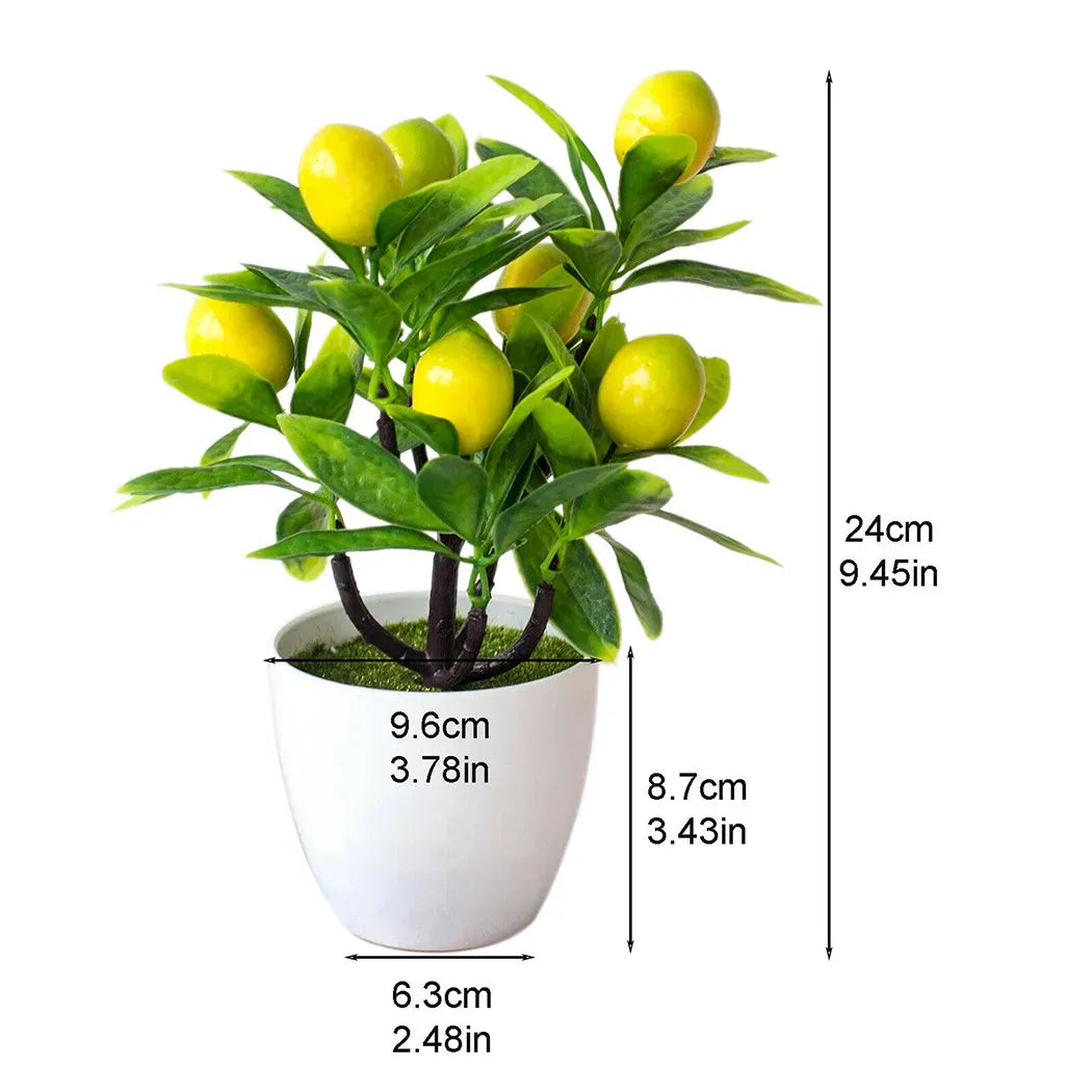 Petit Citronnier Artificiel avec Fruits
