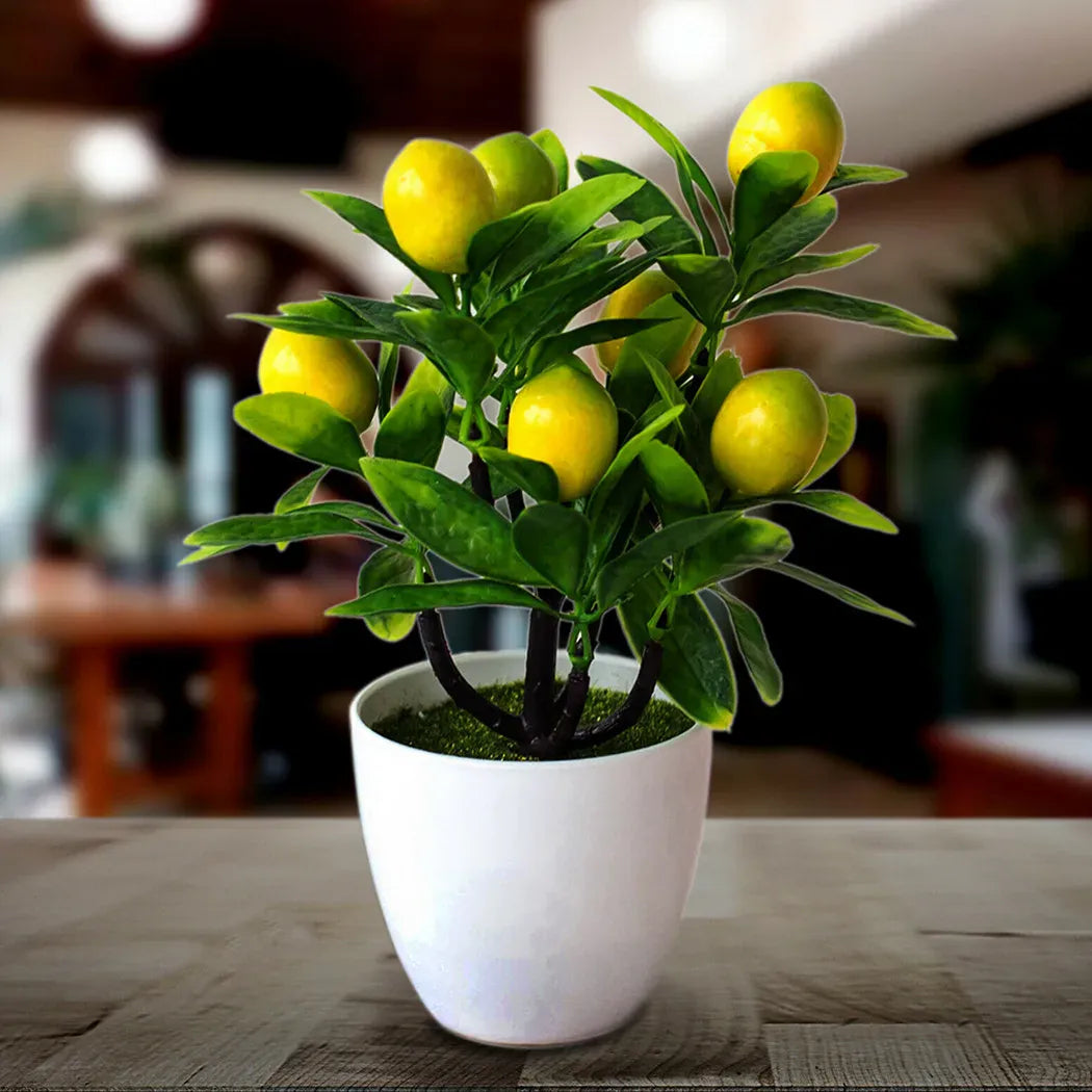 Petit Citronnier Artificiel avec Fruits